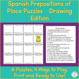 Spanish Prepositions w/ Estar Activitiy Drawing Edition