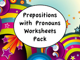 Spanish Prepositions with Pronouns Worksheets Practice Pack