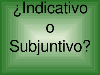 Preview of Spanish Present Indicative vs. Subjunctive Board  Race Game PowerPoint