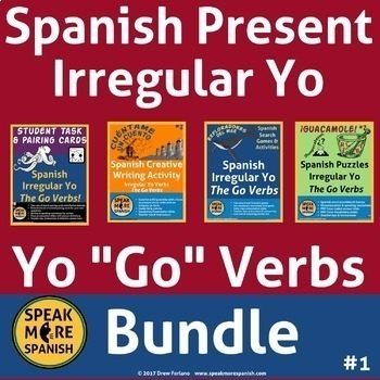 Preview of Spanish Present Tense Verbs for Spanish GO Verbs | Presente Verbos Irregulares