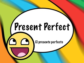 Preview of Spanish Present Perfect Grammar Tense PowerPoint Slideshow Presentation