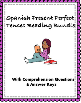 Preview of Spanish Present Perfect Tense Reading Bundle: Top 4 Lectures @25% off!