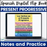 Spanish Present Progressive Digital (Google Drive™) Flip Book