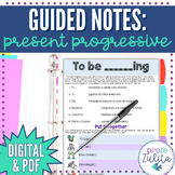 Spanish Present Progressive Guided Notes for Students | Di