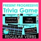 Regular Present Progressive Verbs Trivia Game | Jeopardy-s