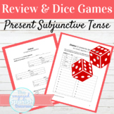 Spanish Present Subjunctive Review and Dice Games