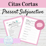Spanish Present Subjunctive Tense Citas Cortas Speaking Activity