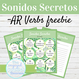 Spanish Present Tense AR Verbs Sonidos Secretos Speaking Activity