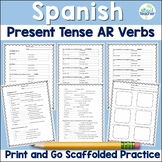 Spanish Present Tense -AR Verbs conjugation practice