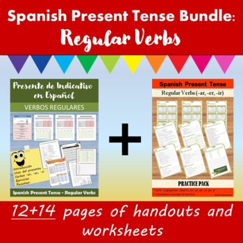 Preview of Spanish Present Tense Bundle: Regular Verbs