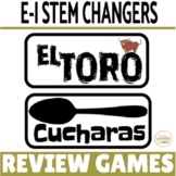 Spanish Present Tense E-I Stem Changing Verbs Review Game Pack