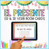 Spanish Present Tense ER IR Verbs BOOM Cards Digital Task Cards