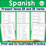 Spanish Present Tense -ER and -IR Verbs Conjugation Practice