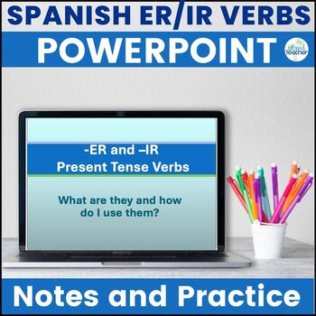 Preview of Spanish Present Tense -ER and -IR verbs PowerPoint Presentation