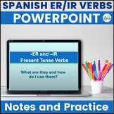 Spanish Present Tense -ER and -IR verbs PowerPoint Presentation