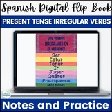 Spanish Present Tense Irregular Verbs Digital Flip Book