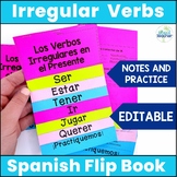 Spanish Present Tense Irregular Verbs Interactive Flip Boo
