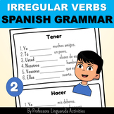 Spanish Present Tense - Irregular Verbs - TENER y HACER - 