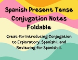 Spanish Present Tense Conjugation Notes Foldable