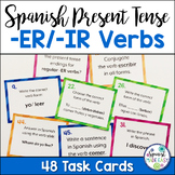 Spanish Present Tense Regular -ER and -IR Verbs Task Cards