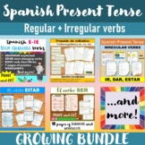 Spanish Present Tense - Regular + Irregular verbs