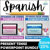 Spanish Present Tense Regular Verbs PowerPoint Bundle AR E