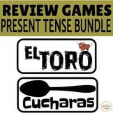 Spanish Present Tense Review Game Activities | BUNDLE
