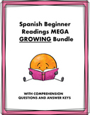 Spanish BEGINNER Readings MEGA Bundle: 112+ Lecturas @55% 
