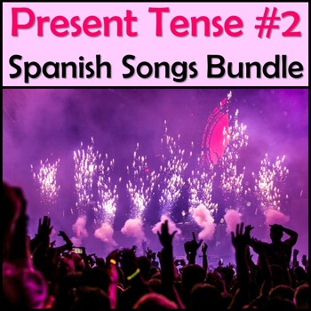 Preview of Spanish Present Tense Songs Bundle #2 - CNCO, Prince Royce, Nicky Jam