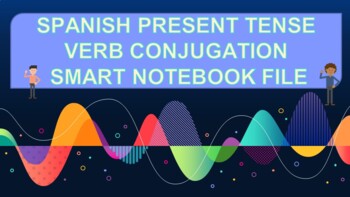 Preview of Spanish Present Tense Verb Conjugation Smartboard Presentation