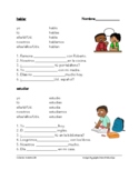 Spanish Present Tense Verbs: 10 Worksheets with 20 Differe