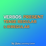 Spanish - Present Tense Verbs Google Slides (Interactive w