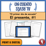 Spanish Present Tense Writing Activity with School Vocabul