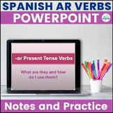 Spanish Present Tense -ar Verbs Powerpoint Presentation