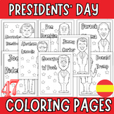 Spanish Presidents' Day Coloring Pages - February Coloring Sheets
