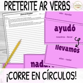 Spanish Preterite AR Verbs ¡Corre en Círculos! Activity & 