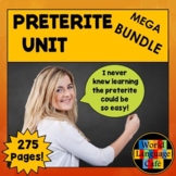 SPANISH PRETERITE ACTIVITES  BUNDLE ⭐ Games Video Quiz Tes