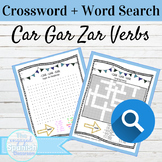 Spanish Preterite CAR GAR ZAR Word Search and Crossword Wi