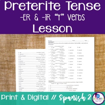 Simple Past Tense Verbs ending in y-sh-ch-x - ESL worksheet by minervamerlo