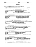 Spanish Preterite / Imperfect practice worksheet or quiz -
