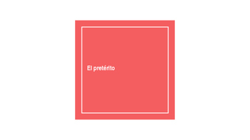 Preview of Spanish Preterite Notes PowerPoint