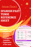 Spanish Preterite/Past Tense Reference Sheet