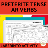 Regular AR VERBS Preterite Tense Spanish Worksheets Maze P