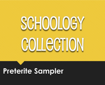 Preview of Spanish Preterite Schoology Collection