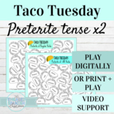 Spanish Preterite Tense Activities | Digital or Print Taco