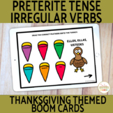 Spanish Preterite Tense High Frequency Verbs Thanksgiving 