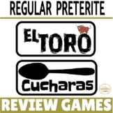 Spanish Preterite Tense Regular Verbs Review Game Pack