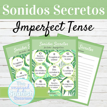 Preview of Spanish Imperfect Tense Sonidos Secretos Speaking Activity