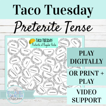 Spanish Preterite Tense Taco Tuesday Game | Digital or Print