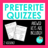 Preterite Tense Quiz or Worksheet | Printable Spanish Assessment